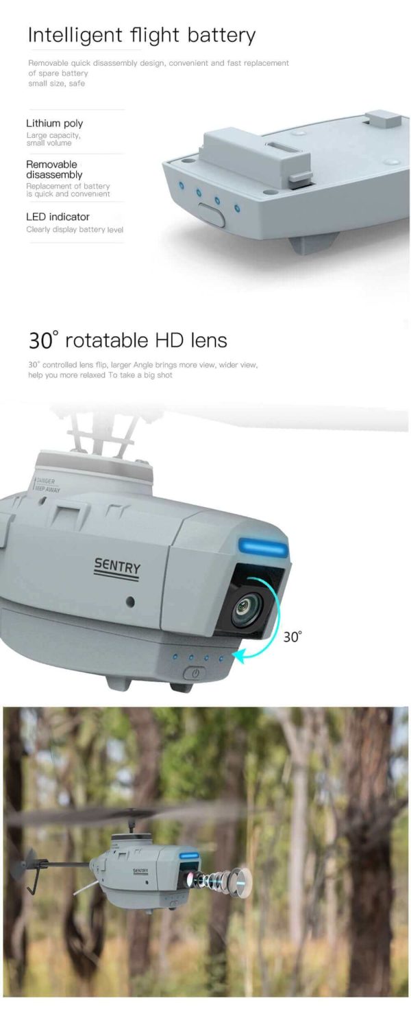 C127 Single Blade Helicopter Drone - 6-Axis Gyro, WiFi FPV, Nano HD Camera Toy - Image 10