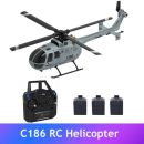 C186 2.4G RC Helicopter - 4 Propellers, 6-Axis Gyroscope, Air Pressure Height Stabilization