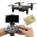 DH-800 Foldable Mini Quadcopter - 360° Aerobatic Drone with Watch Control
