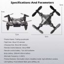 DH-800 Foldable Mini Quadcopter - 360° Aerobatic Drone with Watch Control