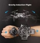 DH-800 Foldable Mini Quadcopter - 360° Aerobatic Drone with Watch Control
