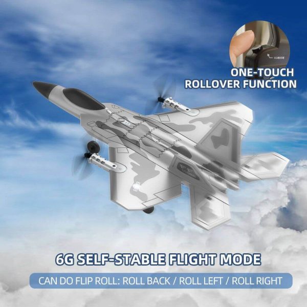Fixed Wing 2.4G 4 Channel Kid Boy Gift BM16 for F22 Raptor RC Glider Plane Toy EPP Foam Remote Control Airplane - Image 13