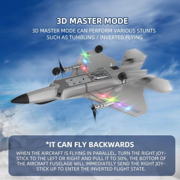 Fixed Wing 2.4G 4 Channel Kid Boy Gift BM16 for F22 Raptor RC Glider Plane Toy EPP Foam Remote Control Airplane - Image 15