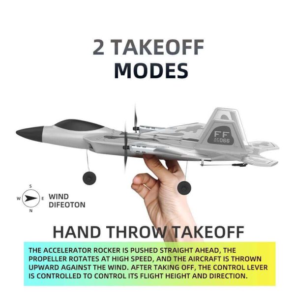 Fixed Wing 2.4G 4 Channel Kid Boy Gift BM16 for F22 Raptor RC Glider Plane Toy EPP Foam Remote Control Airplane - Image 6