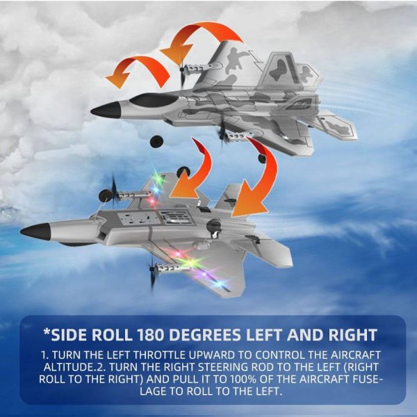 Fixed Wing 2.4G 4 Channel Kid Boy Gift BM16 for F22 Raptor RC Glider Plane Toy EPP Foam Remote Control Airplane - Image 10