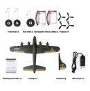 FX817 B17 RC Airplane - 2.4GHz Glider Fixed-Wing Remote Control Plane Toy