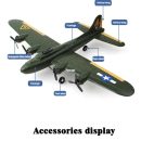 FX817 B17 RC Airplane - 2.4GHz Glider Fixed-Wing Remote Control Plane Toy