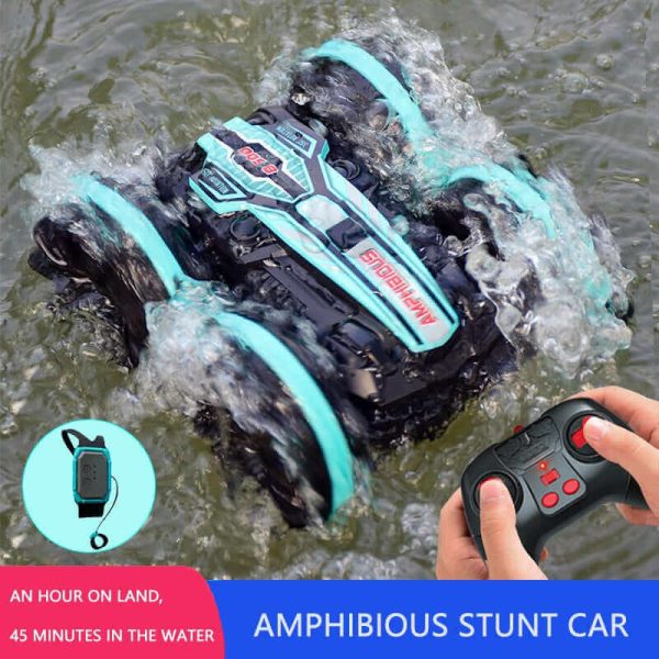High-Tech 2.4G Amphibious Stunt RC Car - Double-Sided Tumbling | KidsToyLover - Image 3