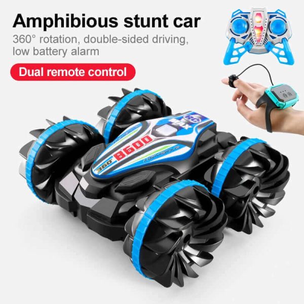 High-Tech 2.4G Amphibious Stunt RC Car - Double-Sided Tumbling | KidsToyLover - Image 5