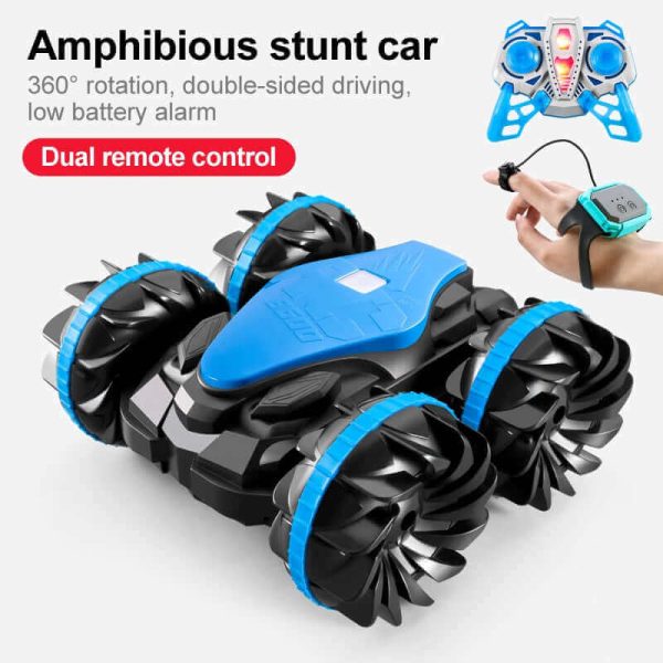 High-Tech 2.4G Amphibious Stunt RC Car - Double-Sided Tumbling | KidsToyLover - Image 7