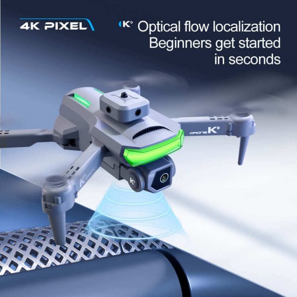 K-HD Dual Lens 4K Aerial Photography Drone - Optical Flow Positioning RC Quadcopter Toy - Image 9
