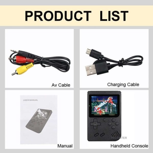 Retro Mini Handheld Game Console - 8-Bit, 3.0 Inch LCD, 400 Built-in Games - Image 18