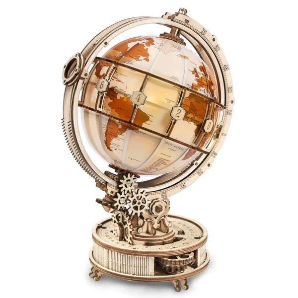 Robotime 180 PCS Luminous Globe - DIY Wooden Model Kit with LED Light - Image 7