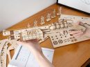 Robotime DIY Rubber Band Bullet Revolver: A Wooden Model Building Kit from Robotime - A Fun and Engaging Assembly Toy Gift for Children and Adults