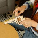 Robotime DIY Rubber Band Bullet Revolver: A Wooden Model Building Kit from Robotime - A Fun and Engaging Assembly Toy Gift for Children and Adults