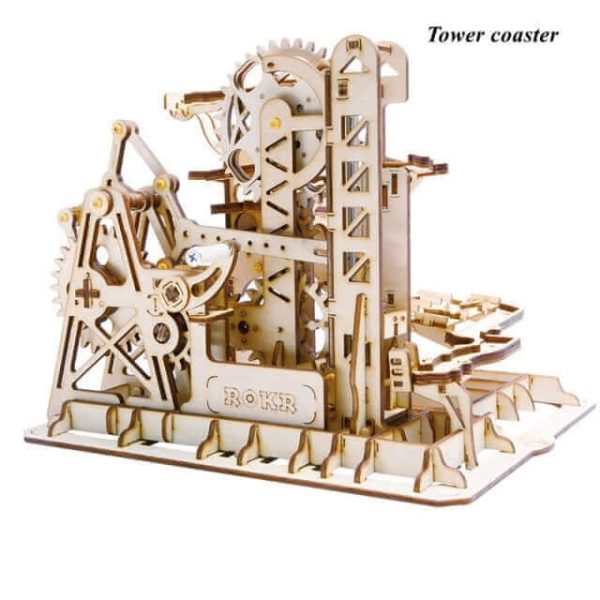 Robotime Rokr DIY Marble Run Set: 5 Varieties Wooden Model Building Block Kits - Perfect Assembly Toy Gift for Adults and Children - Image 3
