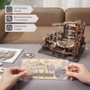 Robotime Rokr DIY Marble Run Set: 5 Varieties Wooden Model Building Block Kits - Perfect Assembly Toy Gift for Adults and Children