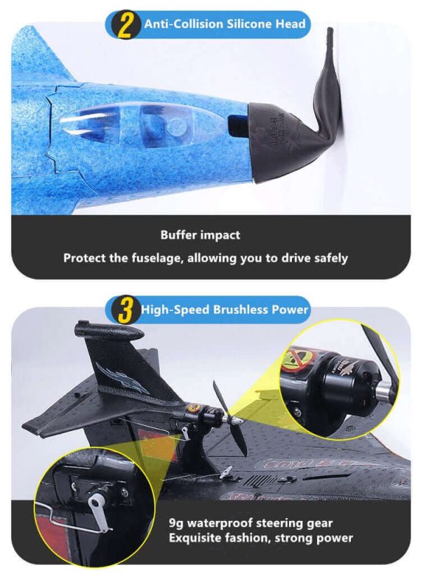 Sea Land And Air 3 in 1 Large RC Glider Plane 95CM 2.4G 2000M Waterproof Brushless Power Drop Resistant Remote Control Aircraft - Image 4