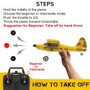 Sport Cub S2 RC Airplane - 3CH, Gyro Stabilizer, 400mm Wingspan, EPP Foam RTF
