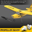 Sport Cub S2 RC Airplane - 3CH, Gyro Stabilizer, 400mm Wingspan, EPP Foam RTF