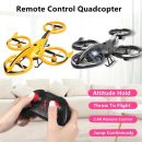 Stunt Remote Control Drone - Air Pressure Altitude Hold Mini Indoor Throw to Flight Leapfrog Quadcopter - Children RC Toy Airplane