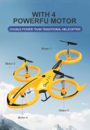 Stunt Remote Control Drone - Air Pressure Altitude Hold Mini Indoor Throw to Flight Leapfrog Quadcopter - Children RC Toy Airplane
