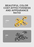Stunt Remote Control Drone - Air Pressure Altitude Hold Mini Indoor Throw to Flight Leapfrog Quadcopter - Children RC Toy Airplane