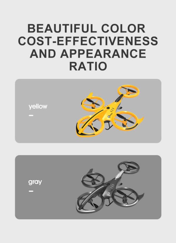 Stunt Remote Control Drone - Air Pressure Altitude Hold Mini Indoor Throw to Flight Leapfrog Quadcopter - Children RC Toy Airplane - Image 15