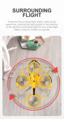 Stunt Remote Control Drone - Air Pressure Altitude Hold Mini Indoor Throw to Flight Leapfrog Quadcopter - Children RC Toy Airplane