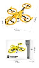 Stunt Remote Control Drone - Air Pressure Altitude Hold Mini Indoor Throw to Flight Leapfrog Quadcopter - Children RC Toy Airplane