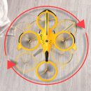 Stunt Remote Control Drone - Air Pressure Altitude Hold Mini Indoor Throw to Flight Leapfrog Quadcopter - Children RC Toy Airplane