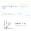 Wltoys XK A160 RC Airplane 2.4GHz 4CH Brushless Motor Stunt Aircraft - Yellow