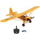 Wltoys XK A160 RC Airplane 2.4GHz 4CH Brushless Motor Stunt Aircraft - Yellow