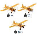 Wltoys XK A160 RC Airplane 2.4GHz 4CH Brushless Motor Stunt Aircraft - Yellow