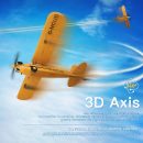 Wltoys XK A160 RC Airplane 2.4GHz 4CH Brushless Motor Stunt Aircraft - Yellow