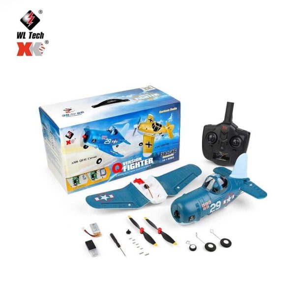 WLtoys XK A500 QF4U Fighter RC Airplane - 4CH Remote Control Plane with 6G Mode - Image 3