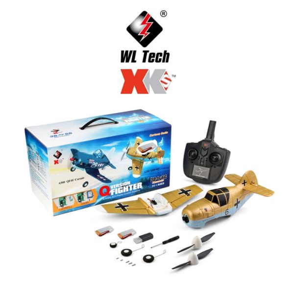 WLtoys XK A500 QF4U Fighter RC Airplane - 4CH Remote Control Plane with 6G Mode - Image 4