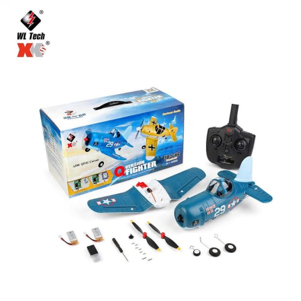 WLtoys XK A500 QF4U Fighter RC Airplane - 4CH Remote Control Plane with 6G Mode - Image 5