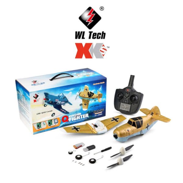 WLtoys XK A500 QF4U Fighter RC Airplane - 4CH Remote Control Plane with 6G Mode - Image 6