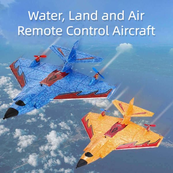 X320 Sea, land and air remote control glider EPP foam remote control aircraft with LED light flight time Remote control plane - Image 2