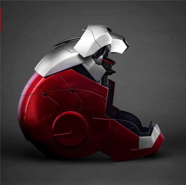 Marvel Ironman MK5 Helmet: 1:1 Voice-Controlled Cosplay Replica with LED Lights - Image 3