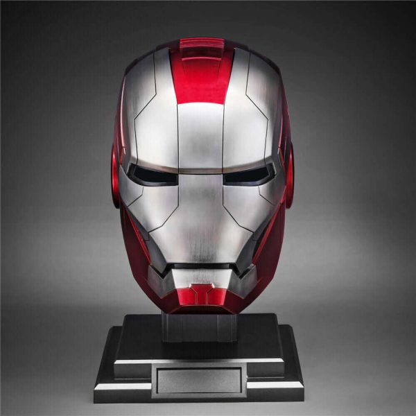 Marvel Ironman MK5 Helmet: 1:1 Voice-Controlled Cosplay Replica with LED Lights - Image 4