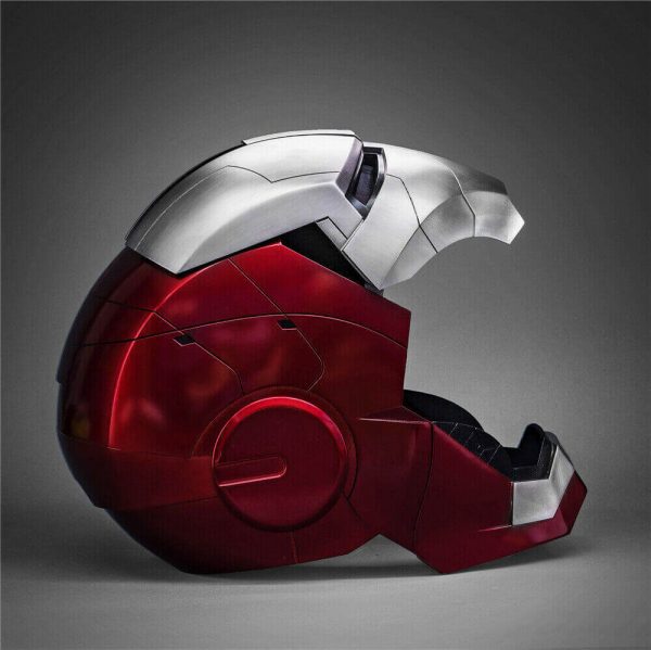 Marvel Ironman MK5 Helmet: 1:1 Voice-Controlled Cosplay Replica with LED Lights - Image 5
