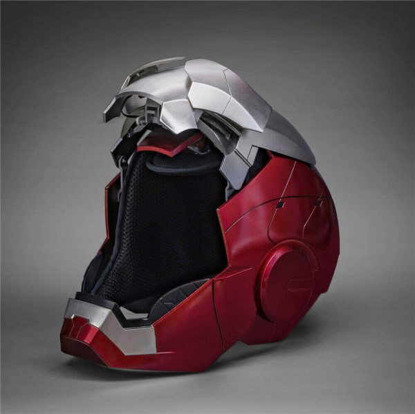 Marvel Ironman MK5 Helmet: 1:1 Voice-Controlled Cosplay Replica with LED Lights - Image 6