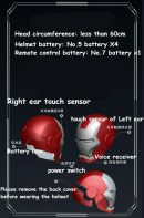 Marvel Ironman MK5 Helmet: 1:1 Voice-Controlled Cosplay Replica with LED Lights