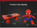 Spider-Man Stunt Scooter Toy - Electric Music, Flip Rotation, Skateboard for Kids
