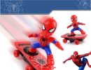 Spider-Man Stunt Scooter Toy - Electric Music, Flip Rotation, Skateboard for Kids